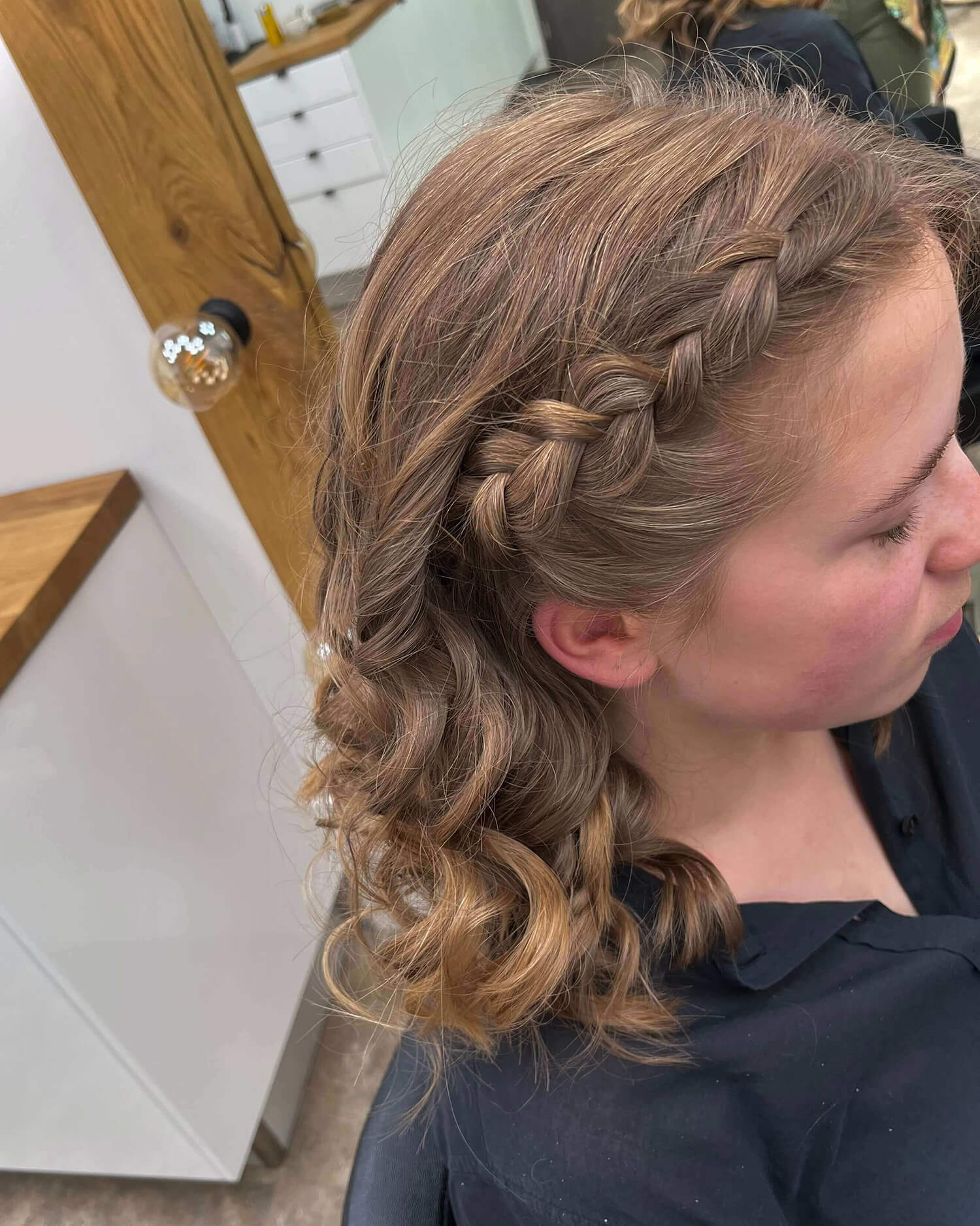 A beautiful dark hair.